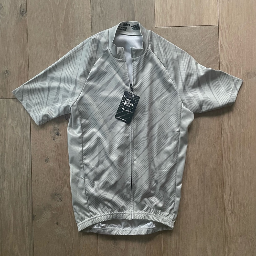 The Black Bibs cycling zip up top - size XS, NWT